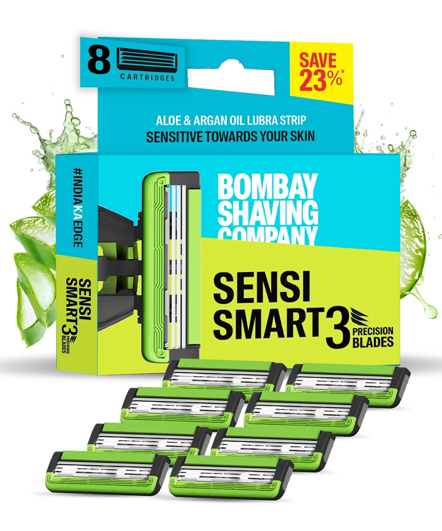 Sensi Smart3 Cartridges (Pack of 8 Blades)