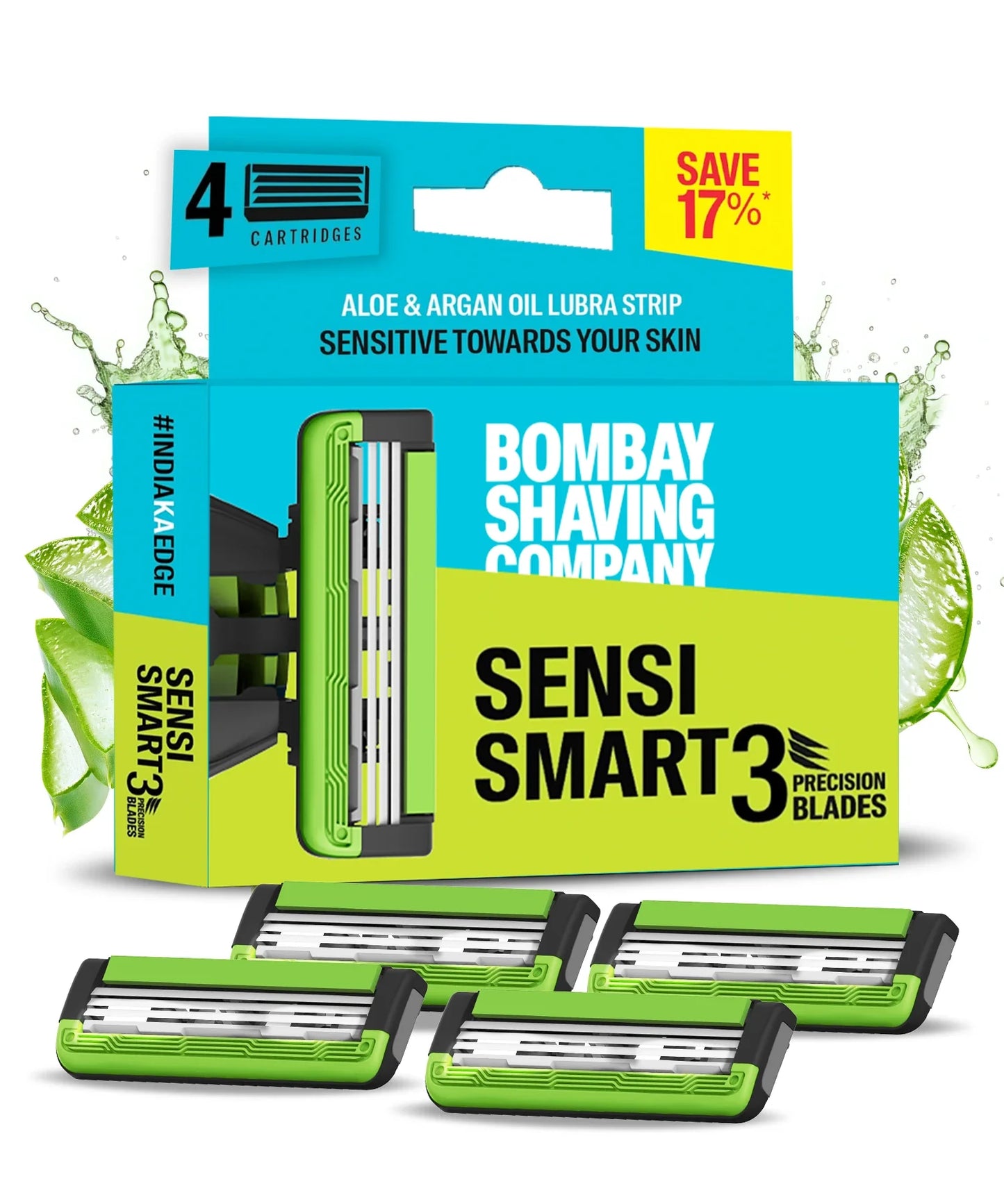 Sensi Smart3 Cartridge (Pack of 4 Blades)
