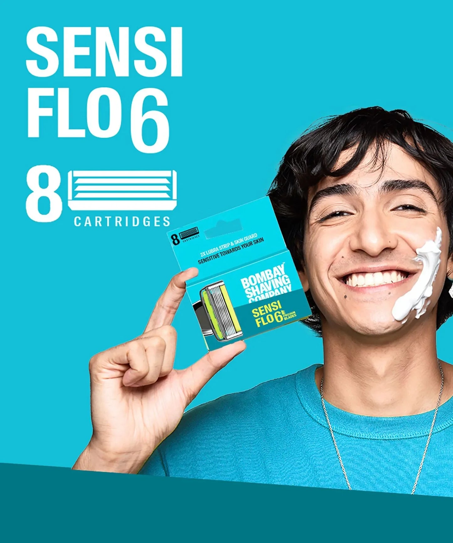 Sensi Flo6 Cartridges (Pack of 8 Blades)