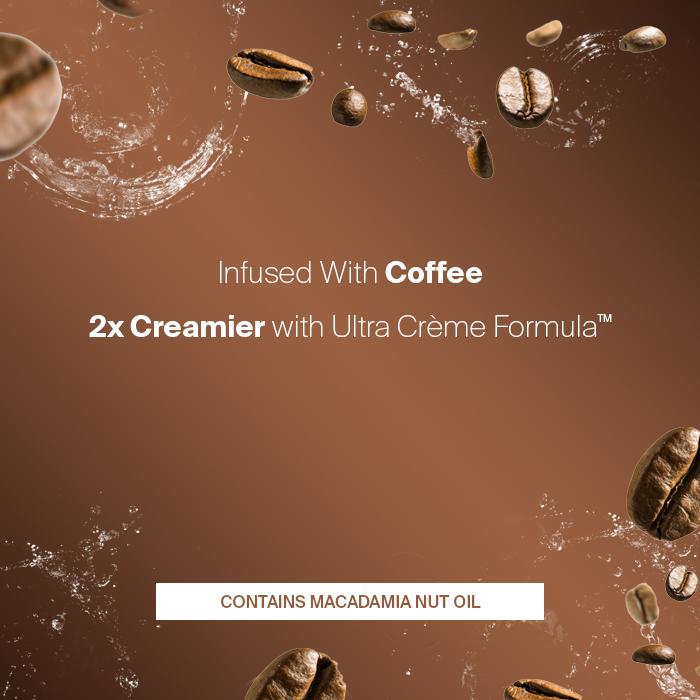 COFFEE SHAVING FOAM contains macadamia nut oil