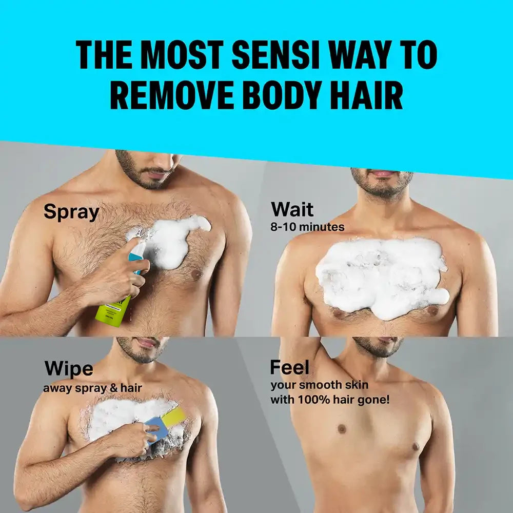 Sensi Hair Removal Spray, 200ml (Pack of 2), 1000 taka
