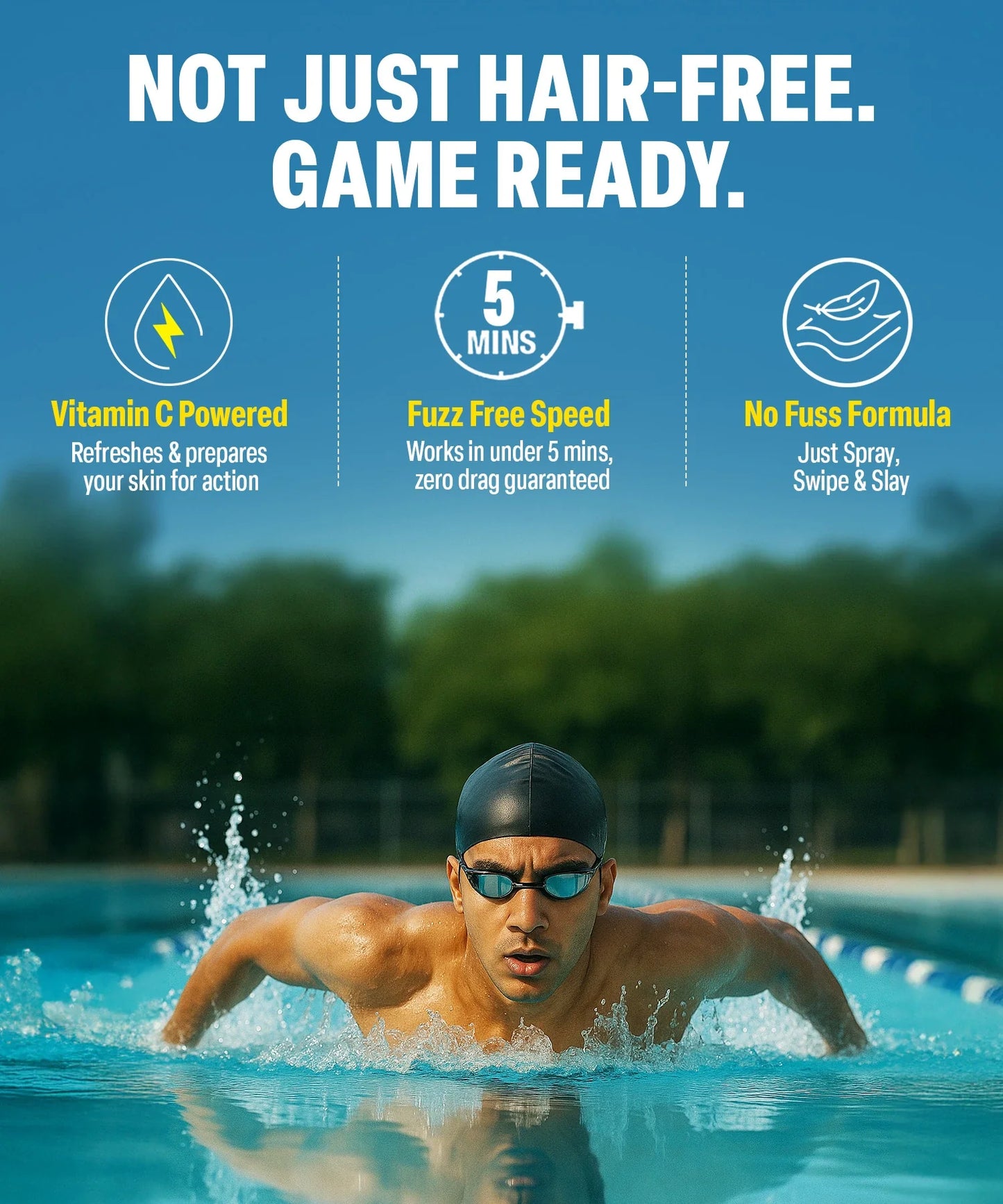 Sports Ready Hair Removal Spray, 200g