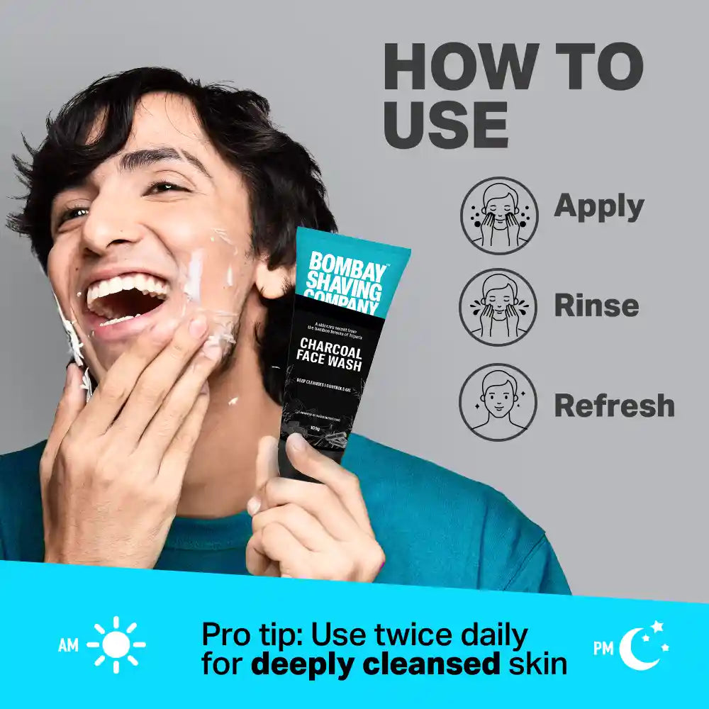 Charcoal Face Wash & Scrub Combo