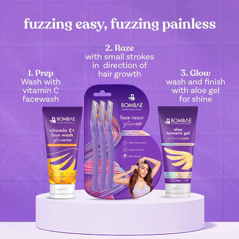 Glam Up Face Razor (Pack of 3)