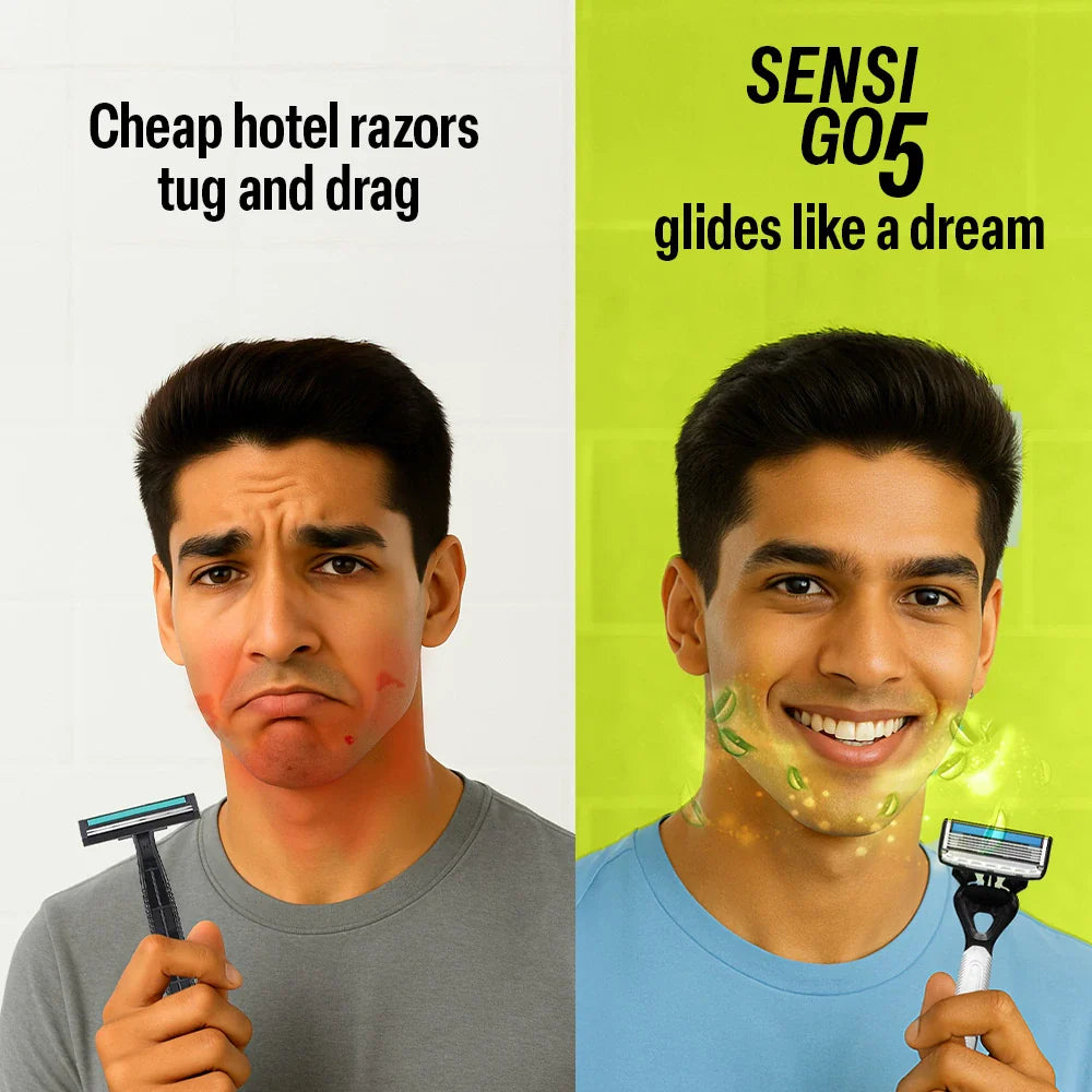 Sensi Go5 Premium 5-Blade Disposable Razor