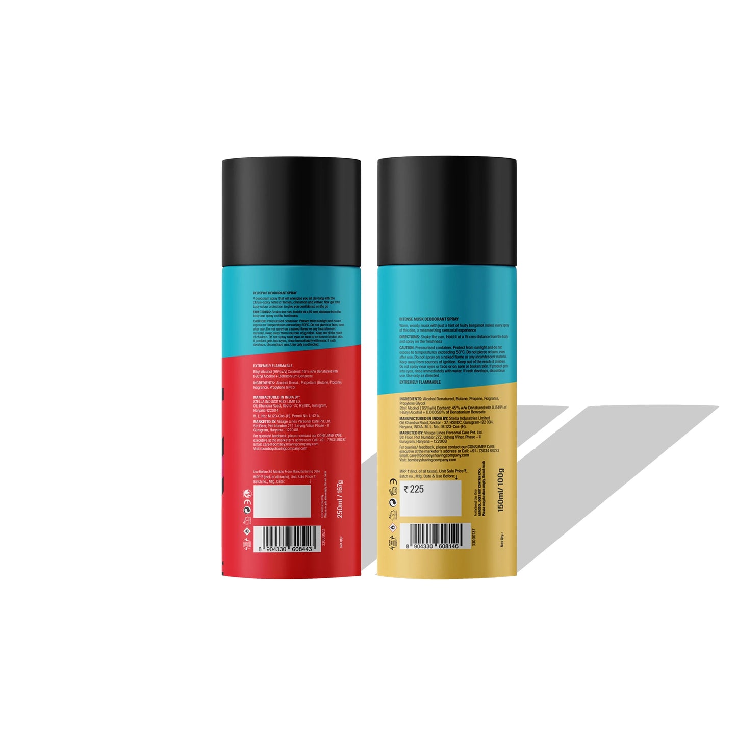 Red Spice & Musk Deodorant Combo, 150ml (Pack of 2)