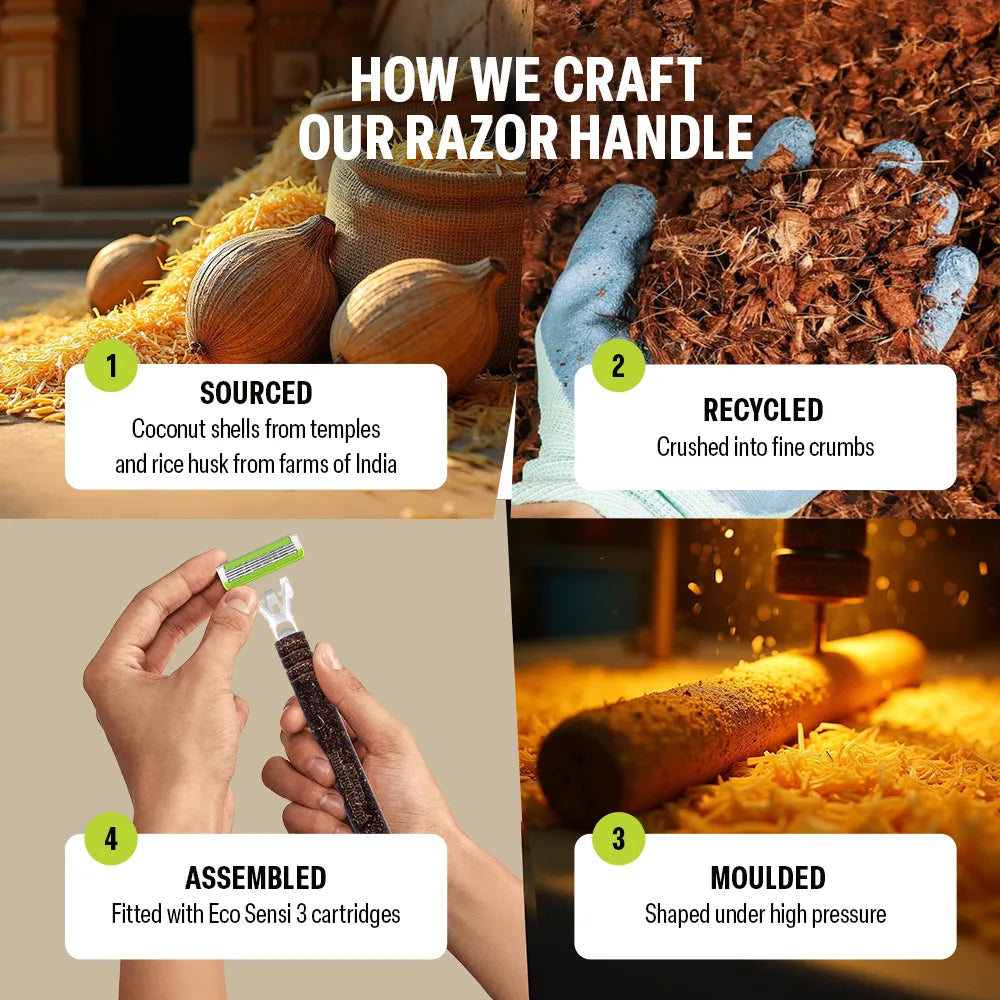 Eco Sensi3 Cartridge (Pack of 4 Blades)