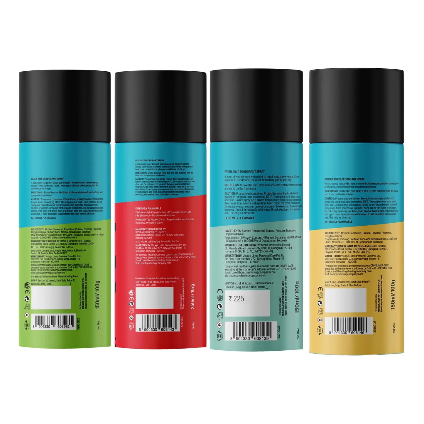 Men’s 4-in-1 Deo Combo (Pack of 4)