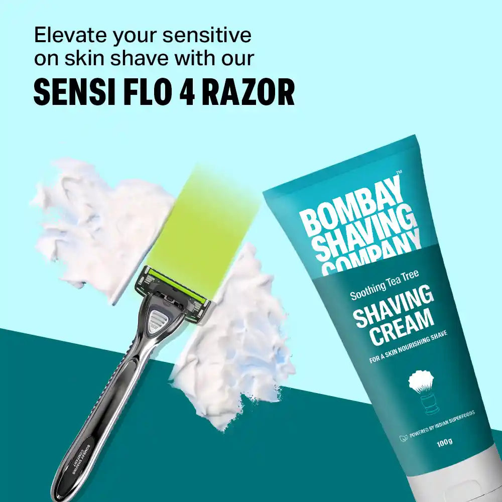 Shaving Cream | Tea Tree Oil & Aloe Vera, 100g