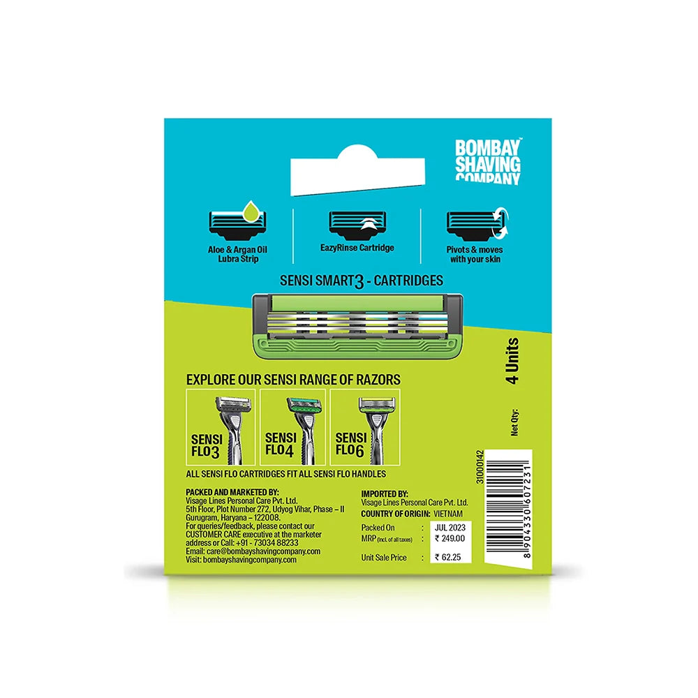 Sensi Smart3 Value Pack (Razor + 4 Cartridges)
