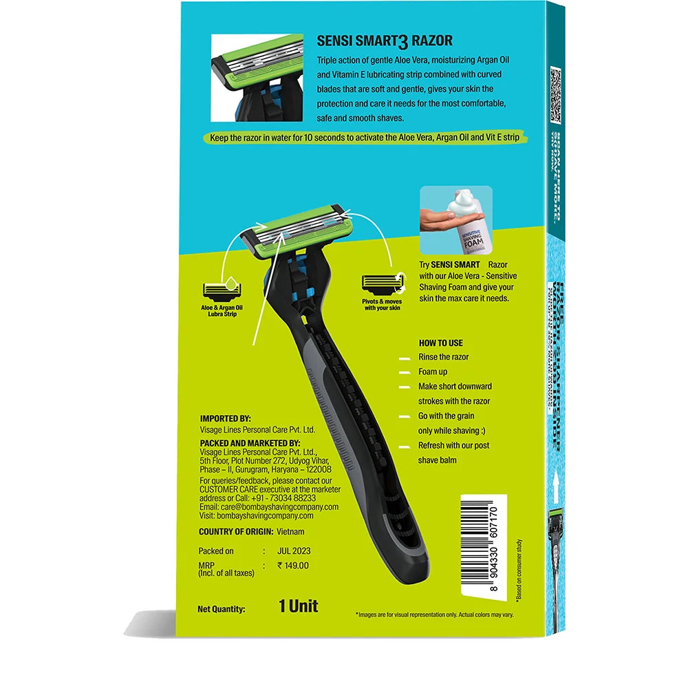 Sensi Smart3 Value Pack (Razor + 4 Cartridges)